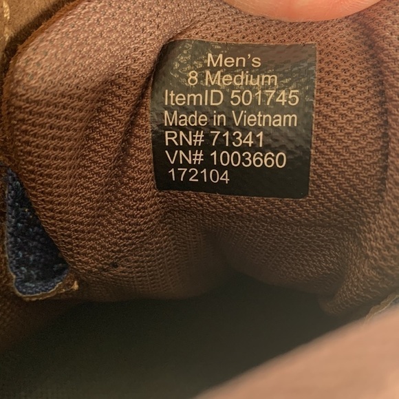 L.L.BEAN Men's Waterproof Katahdin suede Hiking Boots brown and blue Multicolor - Picture 14 of 15